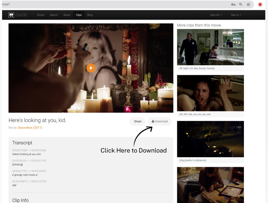 movie clips download