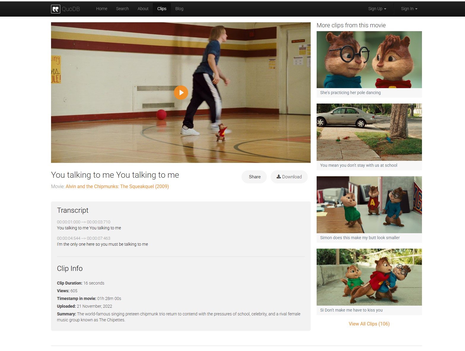 Download Movie Clips by Quote